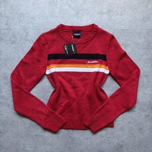 SouthPole Women's Vibrant Red Cowl Neck Sweater